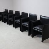 Set of six  Break 401 armchairs by Mario Bellini for Cassina