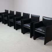 Set of six  Break 401 armchairs by Mario Bellini for Cassina