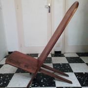 Chaise malgache en palissandre sculpté