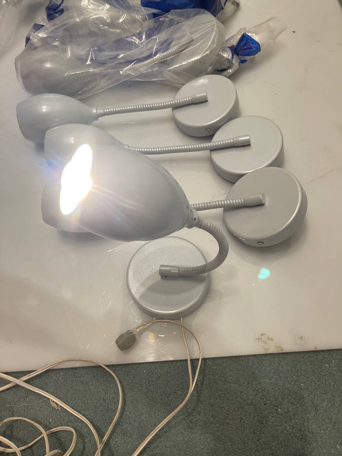 Set of 7 Zonca Adjustable Metal Wall lights