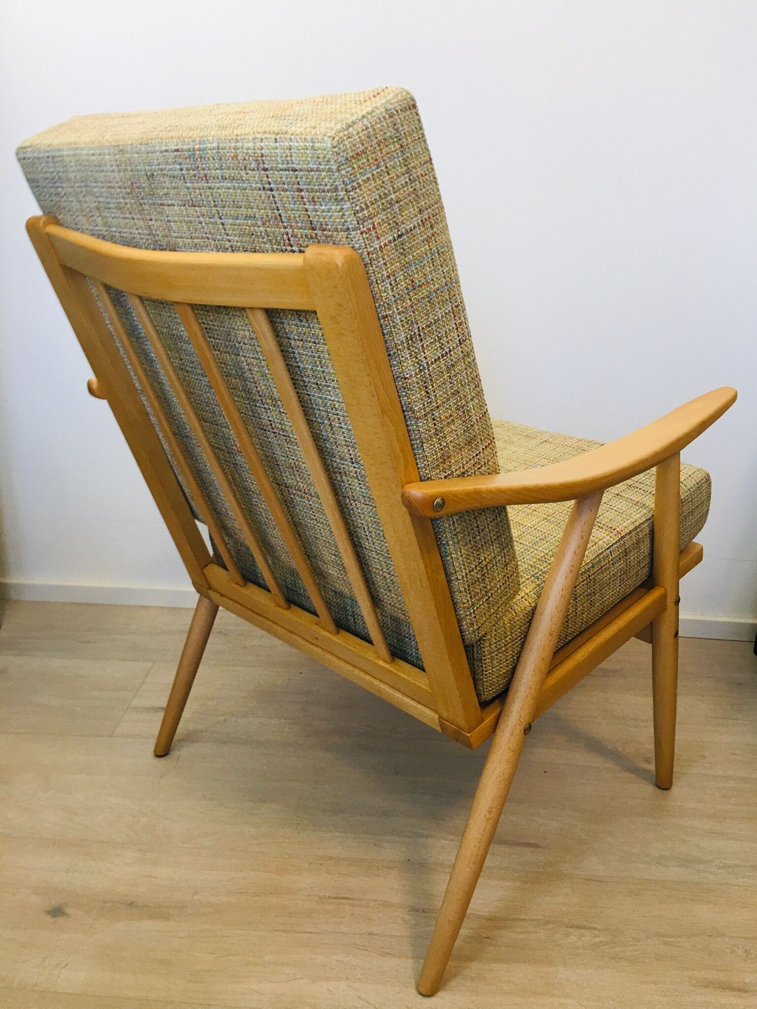 Beige Boomerang Armchair, TON, 1960s