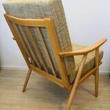 Beige Boomerang Armchair, TON, 1960s