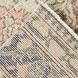 3x12 Pink & Brown Madallion Pattern Persian Runner Rug, 79x382Cm