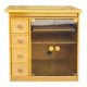 Furniture, HI FI, TV, vintage, Exodia, wood and rattan, 80s