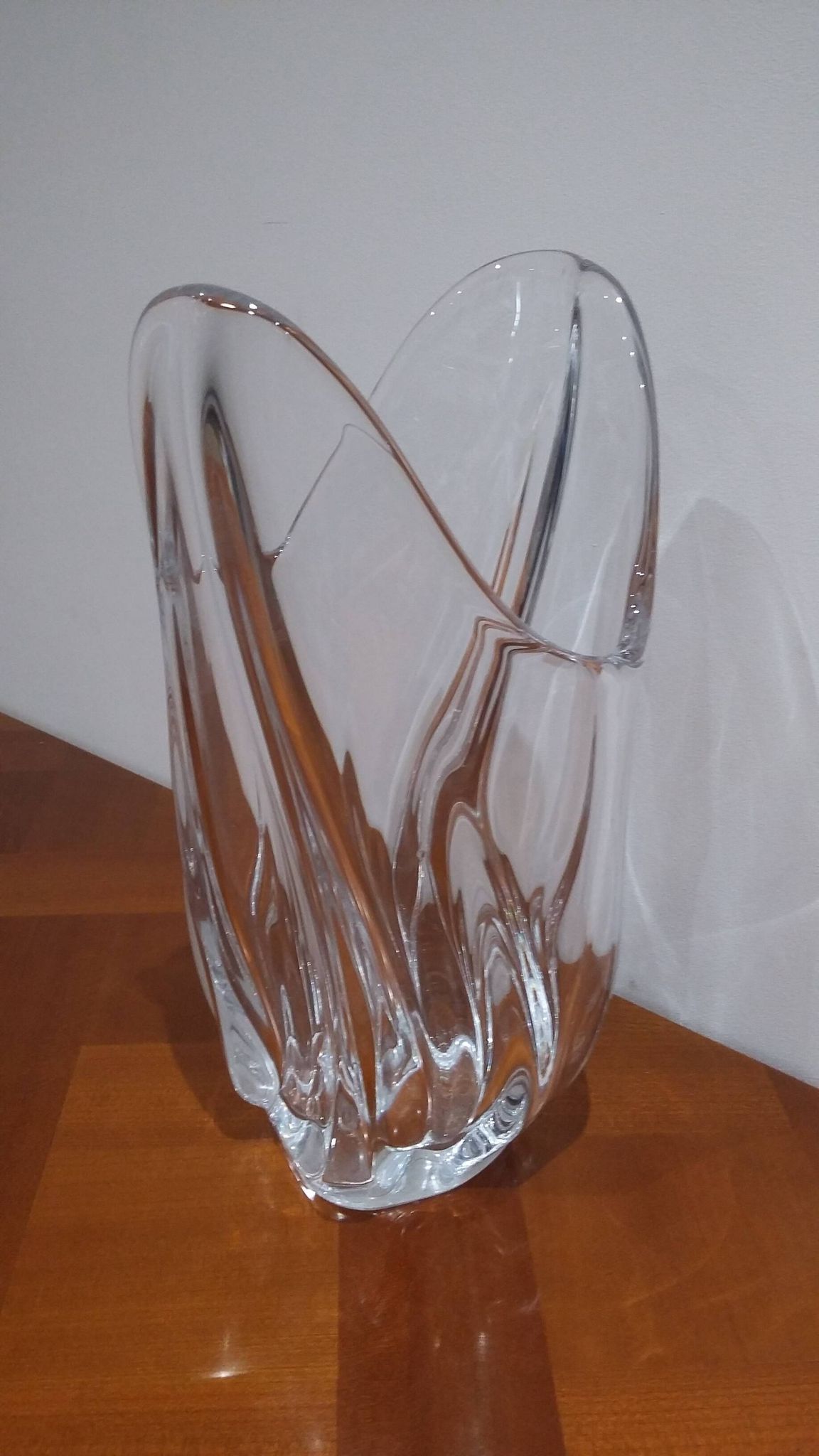 Very Pretty Large Art Crystal Vase Vannes France