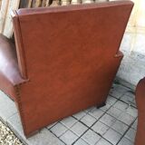 Pair of club armchairs