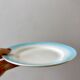 Set of 6 dessert plates sky blue gradient pastel years 40-50