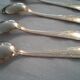 Box 6 small spoons, golden gold fin, style Louis XV
