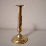 Brass candle holder with pusher