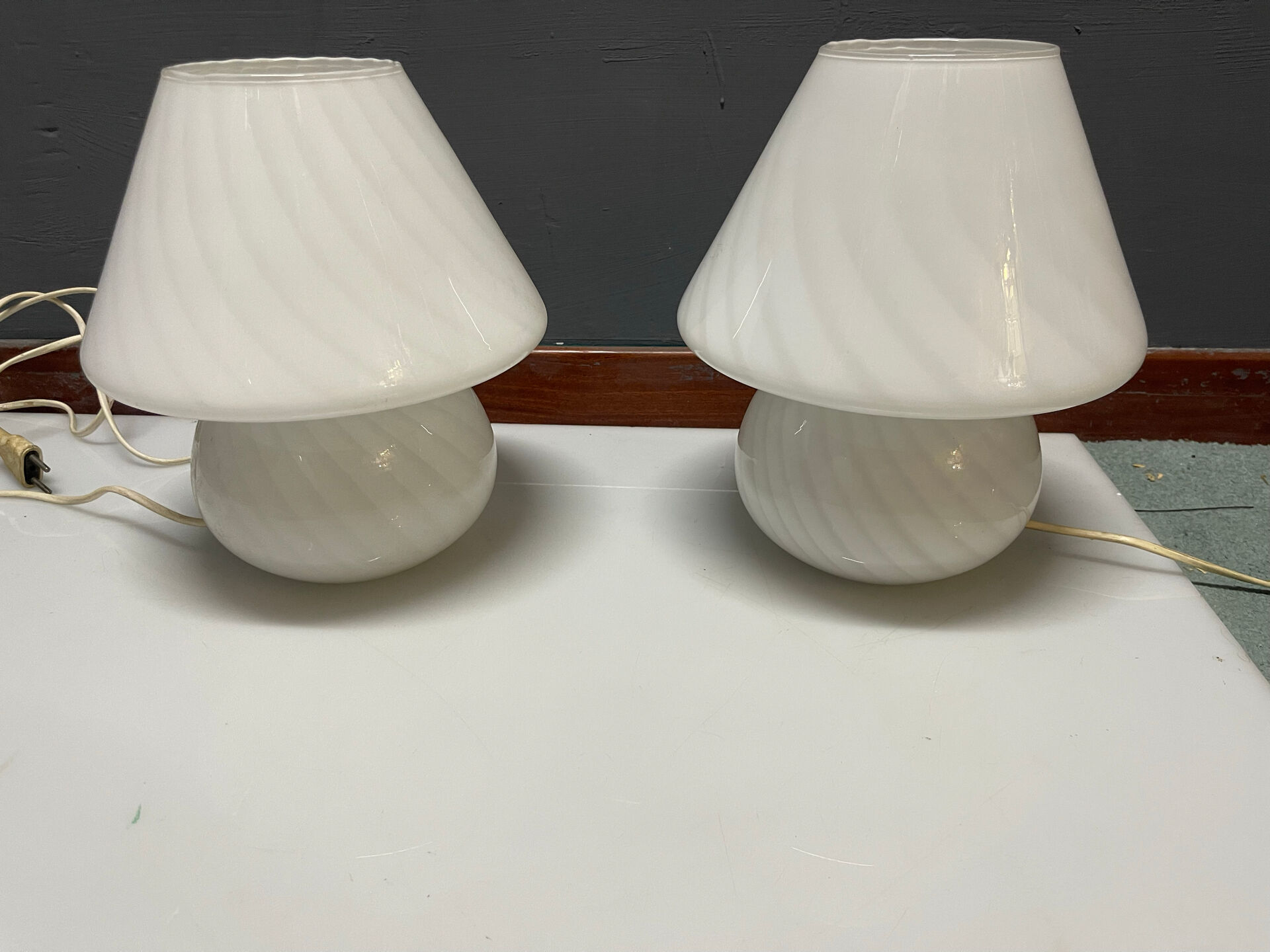 Mushroom Murano Table Lamps Set of 3