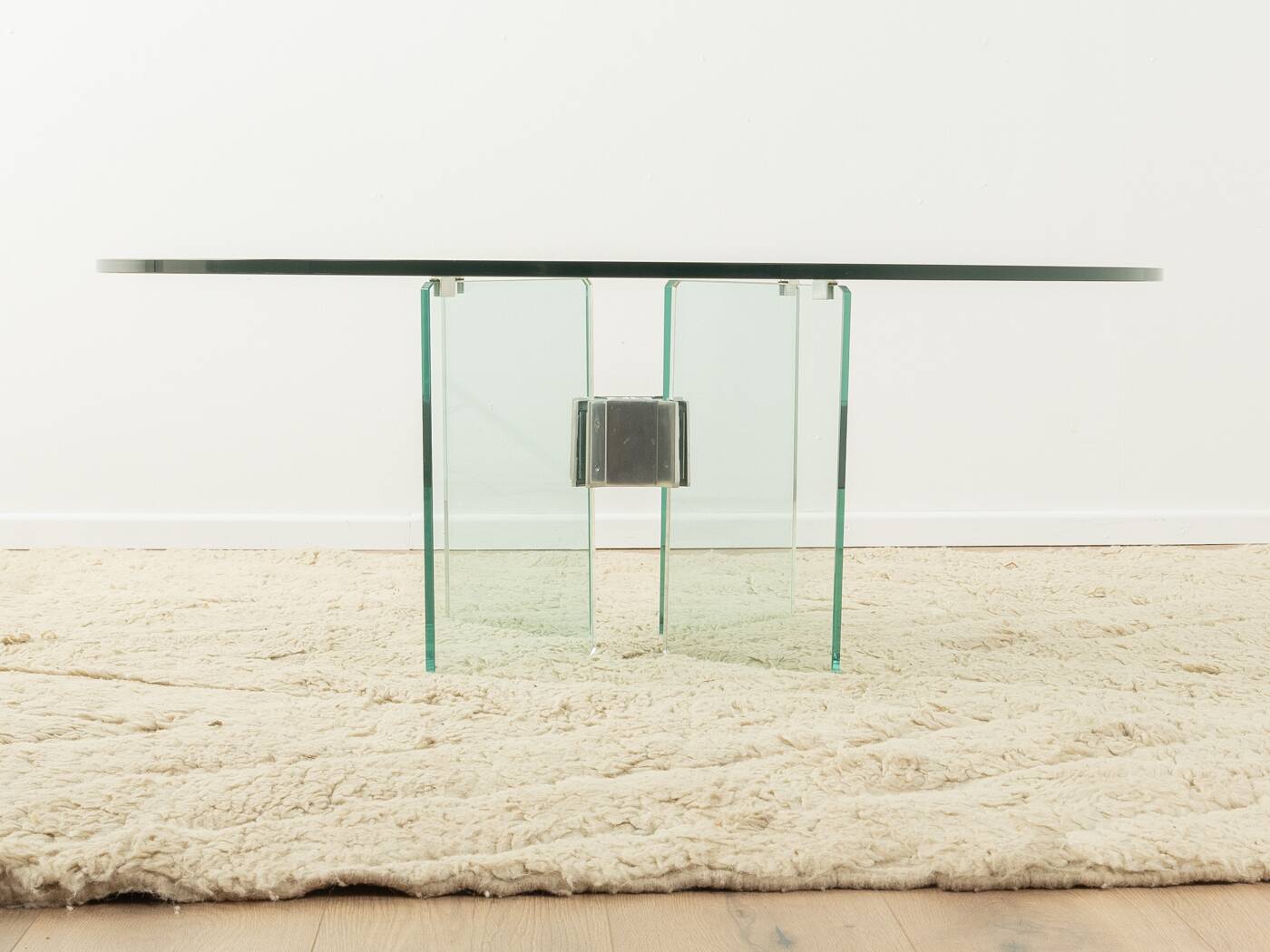 70s Glass Coffee Table by Peter Ghyczy