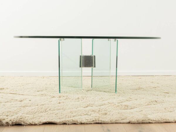 Table basse en verre des années 70 par Peter Ghyczy