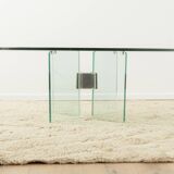 70s Glass Coffee Table by Peter Ghyczy