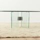 Table basse en verre des années 70 par Peter Ghyczy