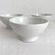 3 vintage Apilco white porcelain bowls