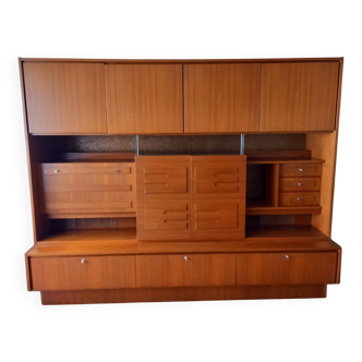 1960s living room in solid teak
