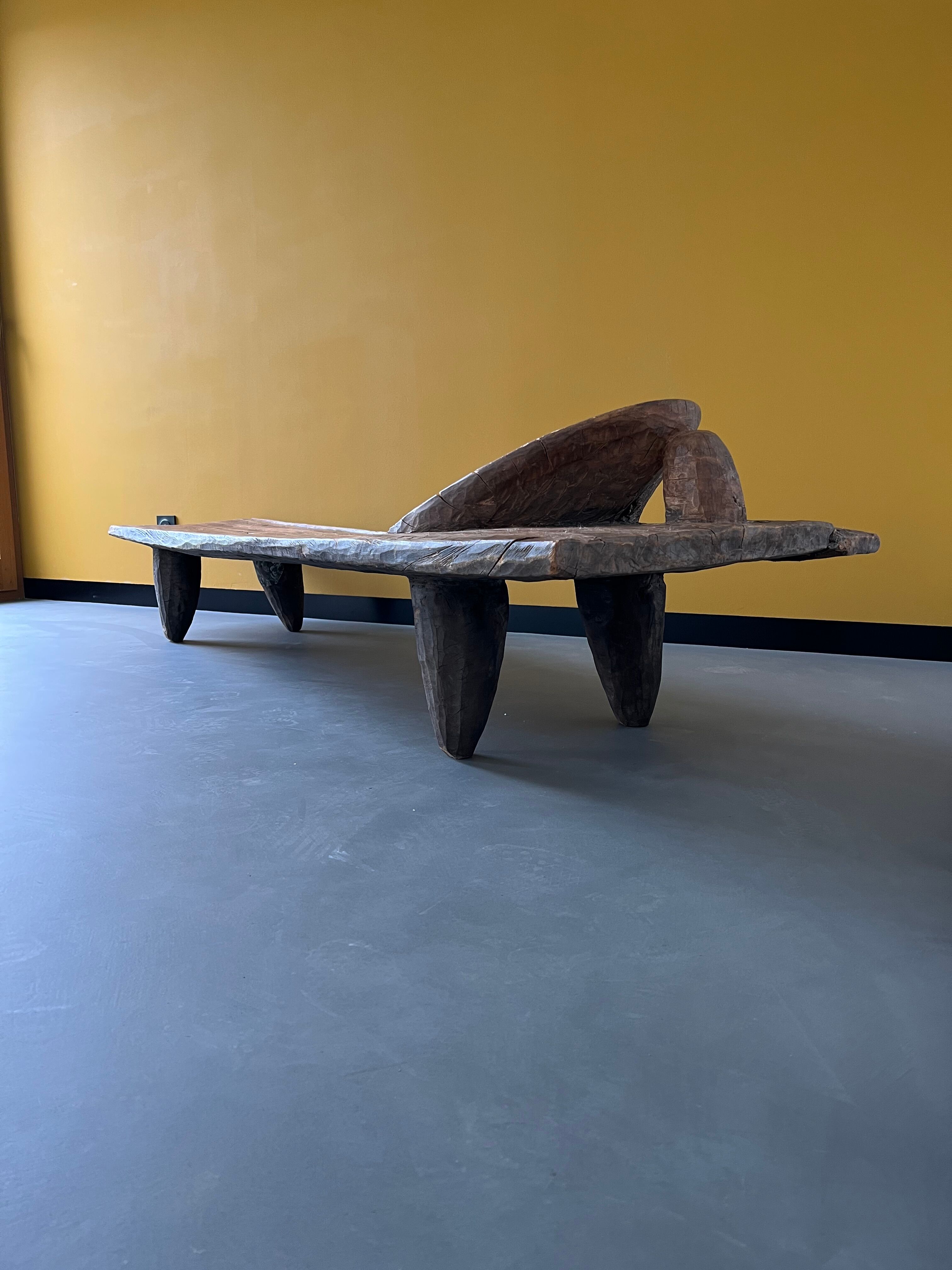 African Senoufo bench, bed, Ivory Coast, 50s