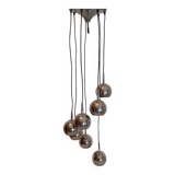 Lampe cascade chromée années 60