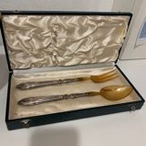 Vintage salad cutlery with its box