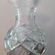 Decanter in crystal and tin accompanied by its cap