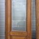 6 solid oak partition doors, 277cm in height (exceptional model)