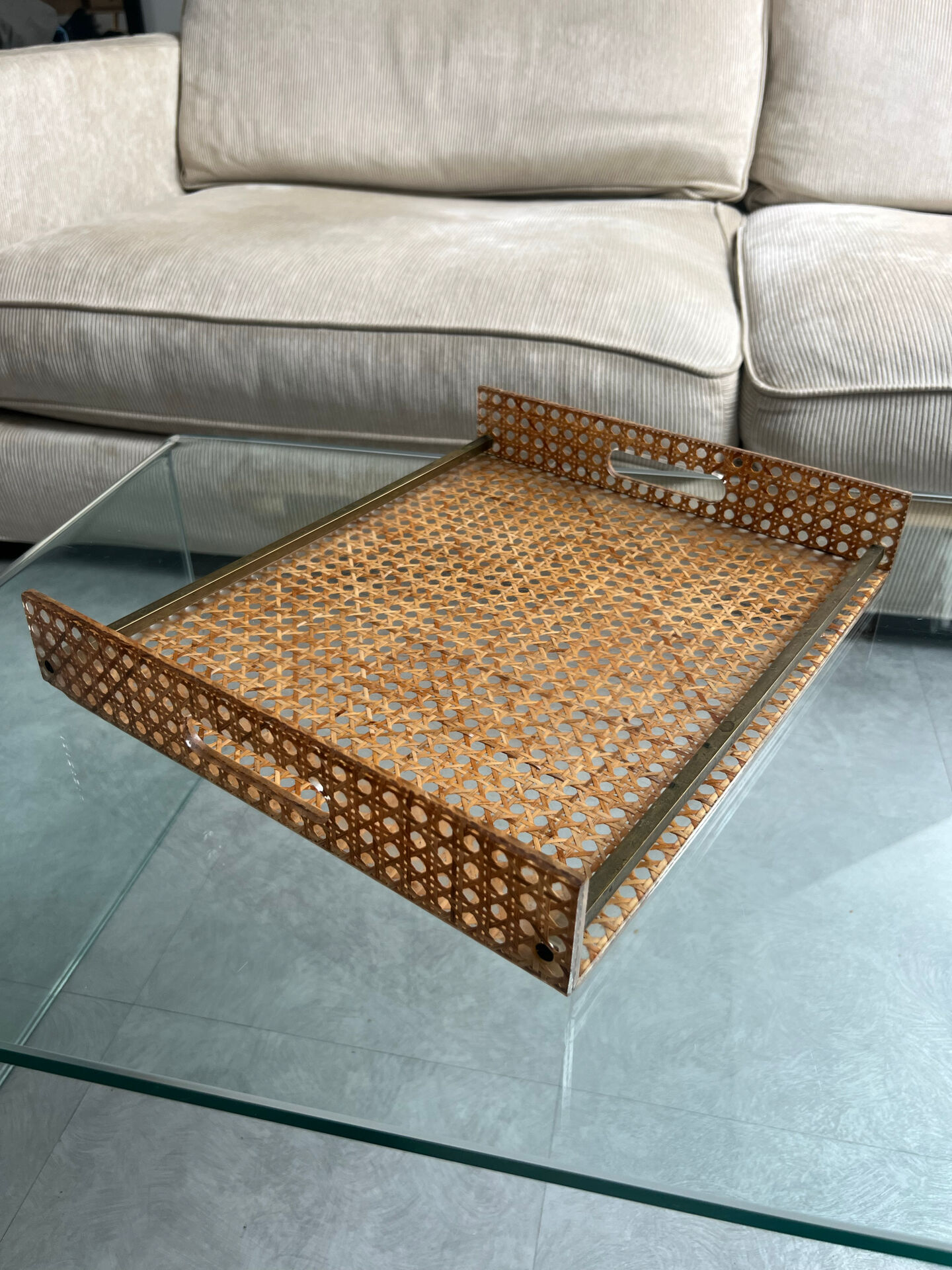 Cannage plateau Roche Bobois