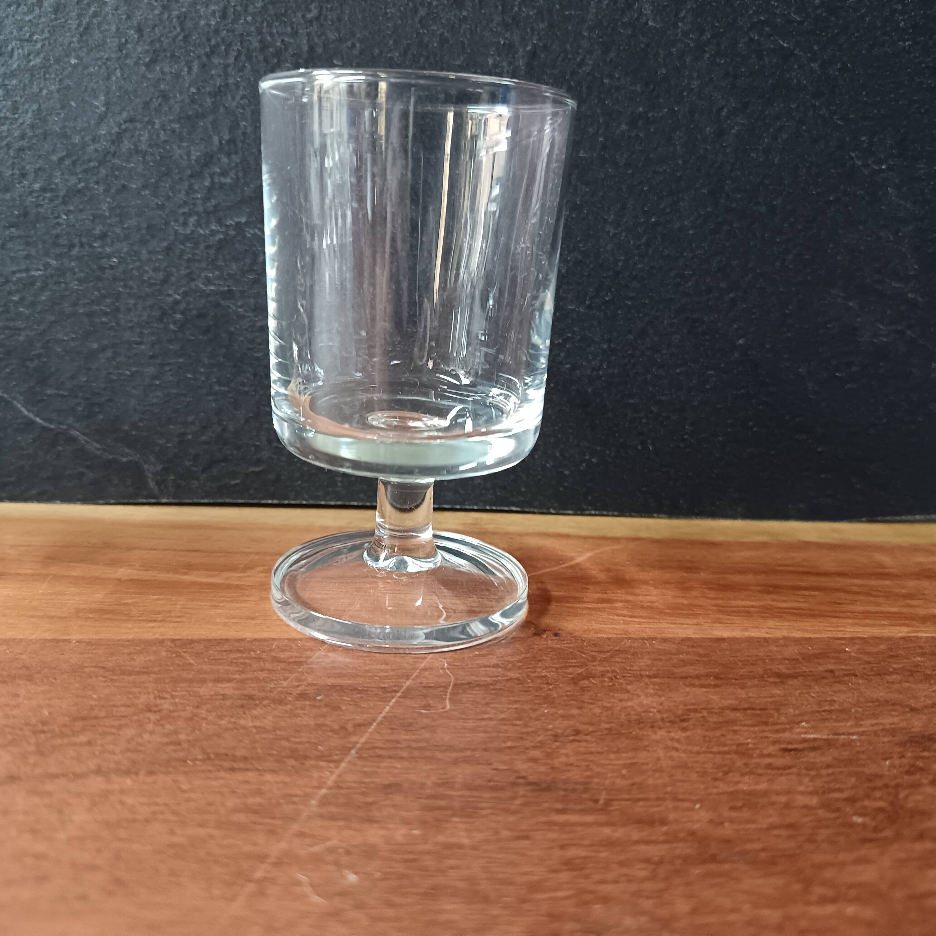 5 cavalier glasses 20 cl luminarc "sweden" model transparent vintage france