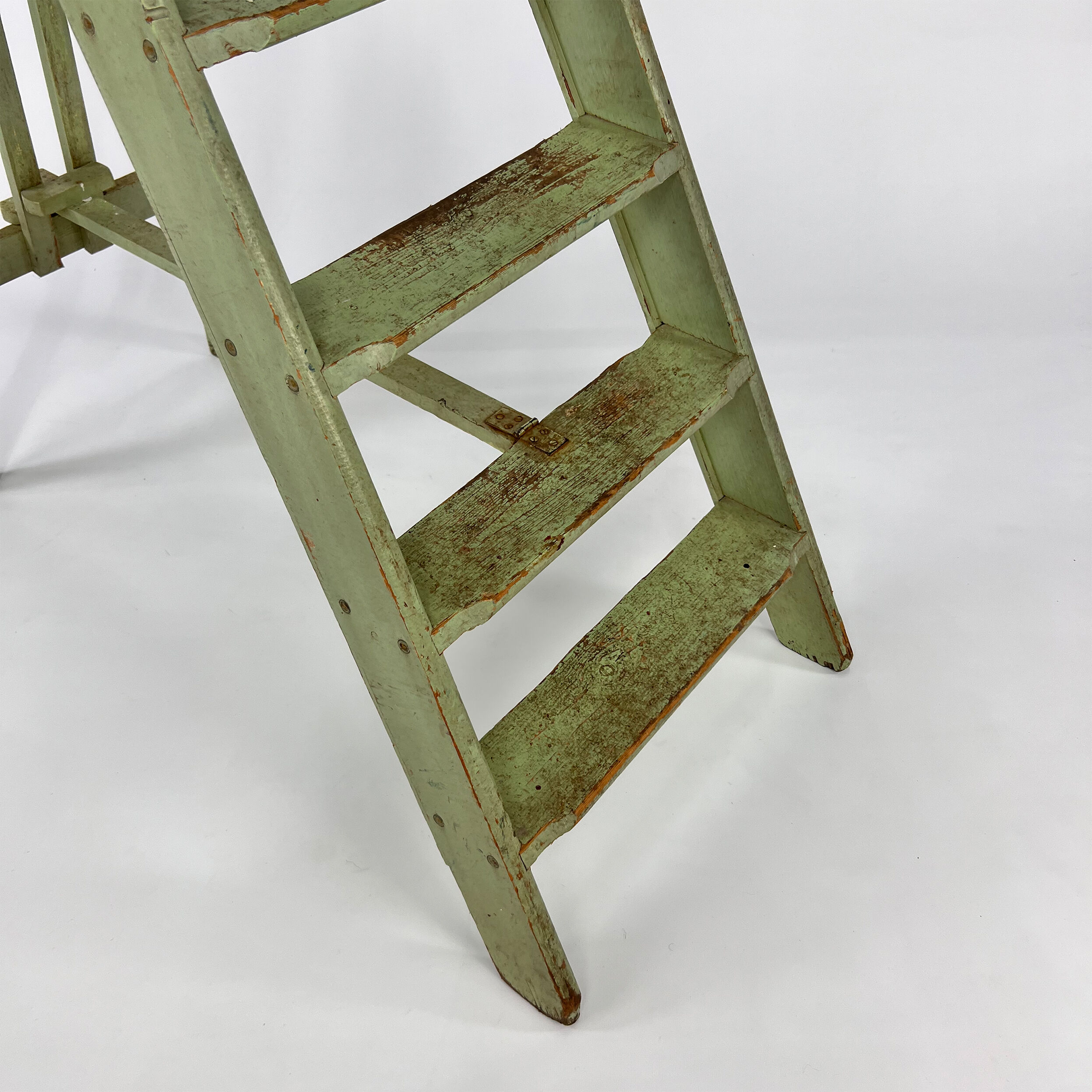 Original vintage brocante ladder, france, 1960s