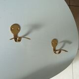 Pair of hooks vintage coat rack