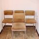 Set of 4 chairs from the 1970s – chrome, vintage fabric