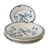 Ensemble de 6 assiettes creuses Gien