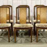 Set of 6 G-Plan teak chairs from the 1970s.