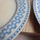 Set of 4 antique English flat plates B.p.w.&m. Milan – Ironstone