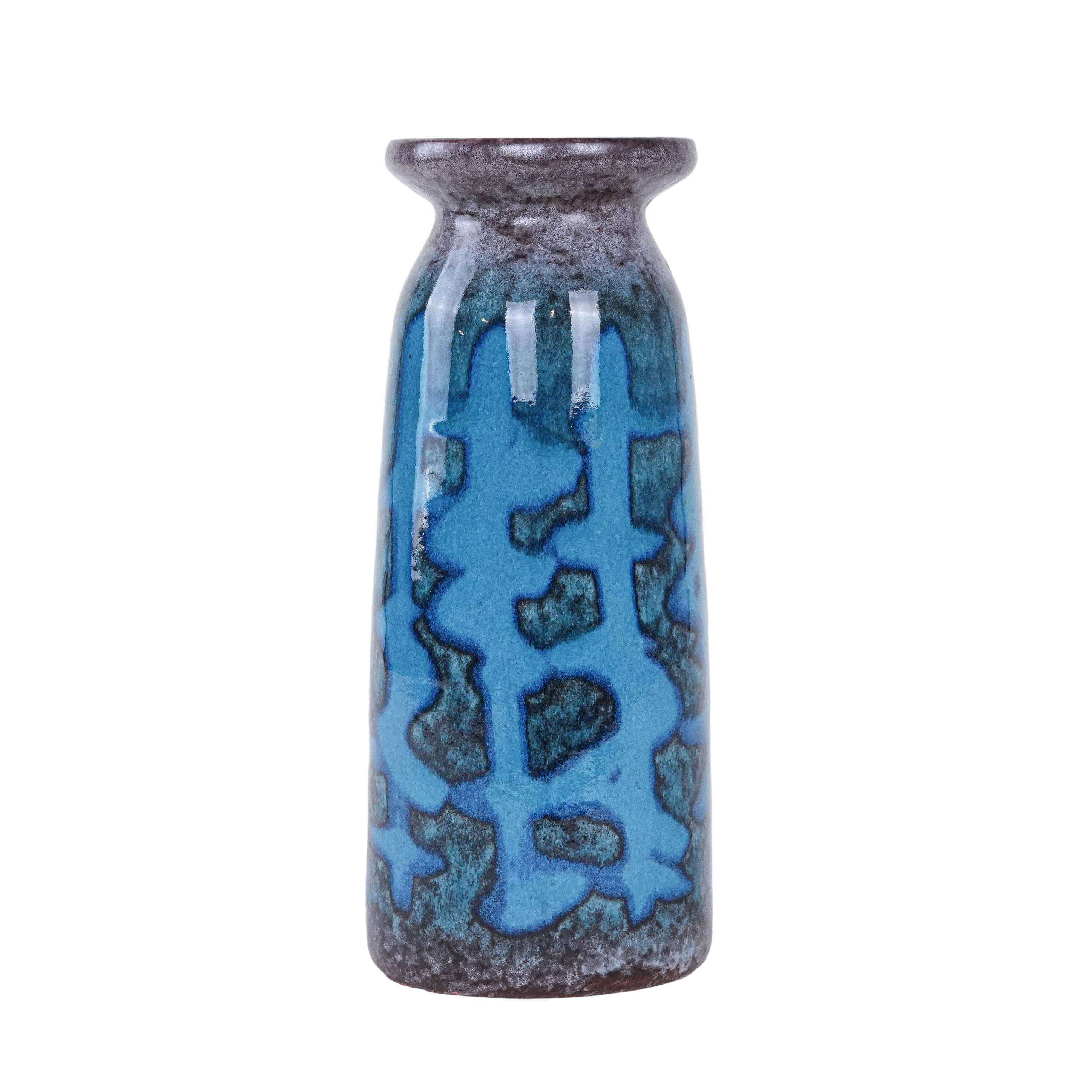 Vase en céramique, design allemand, années 1970, fabriqué par Strehla