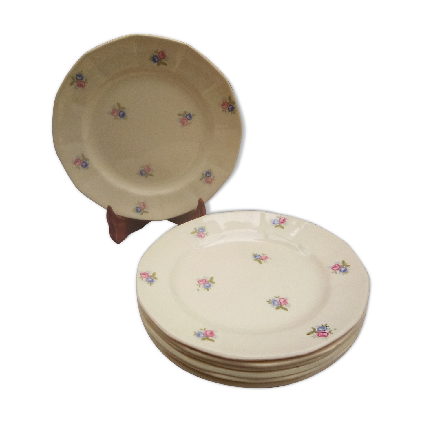 8 assiettes à dessert digoin