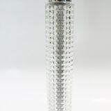 Lampe  à poser verre er metal chrome 1970's