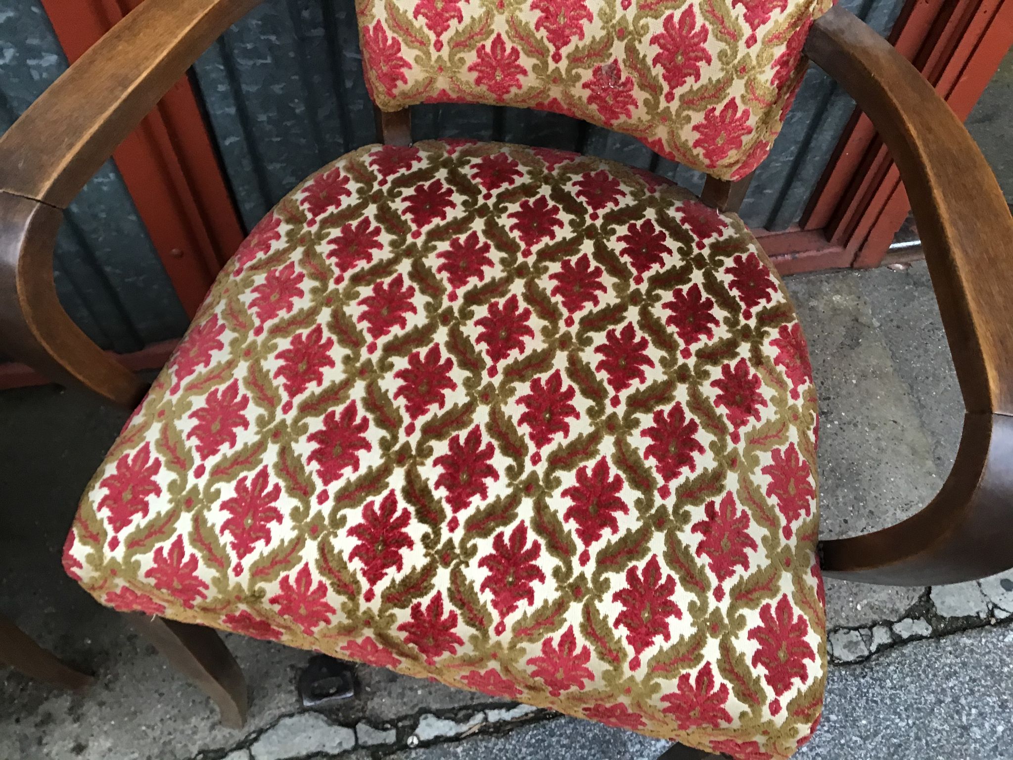 Paire de fauteuils bridge vintage