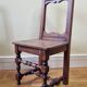 Pair of old children's chairs made of solid wood