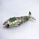 Articulated abalone shell and brass fish bottle opener, Mexico, 1980s, 18 cm