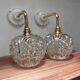 Paire d’appliques murales globes vintage