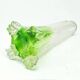 Art Nouveau vase, green glass, silver mount, United Kingdom, early 20th century