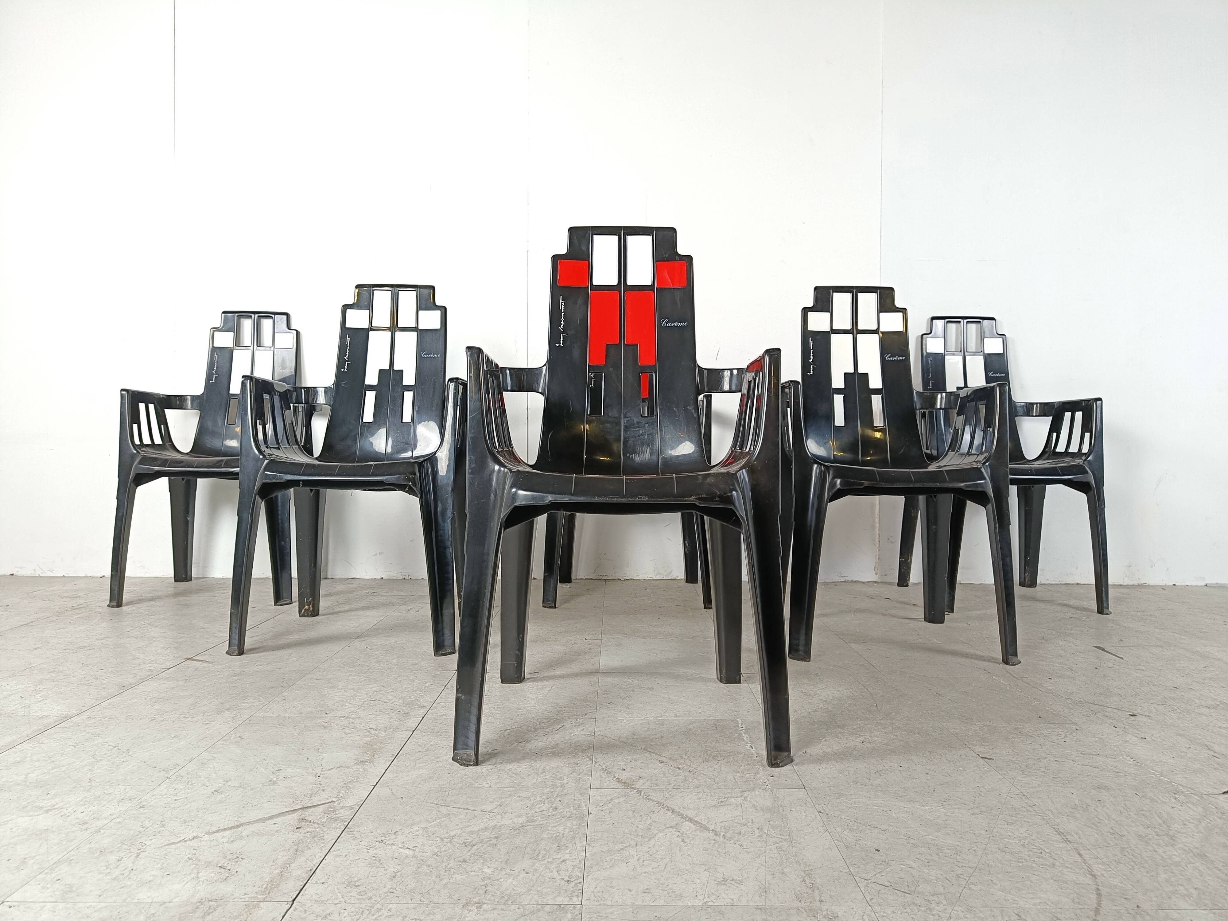 Boston Chairs by Pierre Paulin for Henry Massonnet, 1988, Set of 6