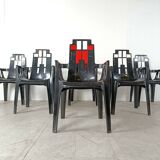 Boston Chairs by Pierre Paulin for Henry Massonnet, 1988, Set of 6