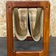 60's 70's newspaper holder magazine rack by Aksel Kjersgaard in teak and suede
