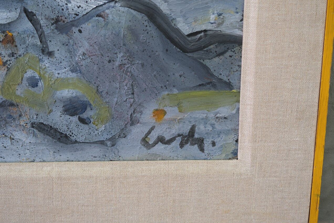 Gerhard Lundberg (1905-1980), Swedish Modern Painting, 1972, Oil on Panel, Framed