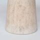Large sculptural round dining table in cream white travertine, Italy, 1970.