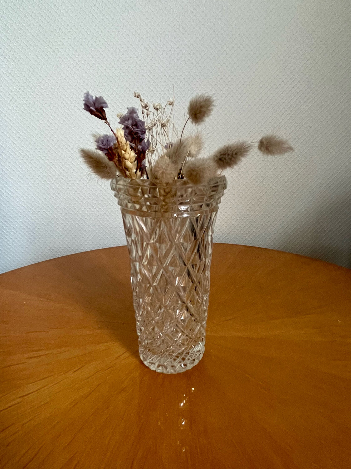 Vase en verre taillé 1970