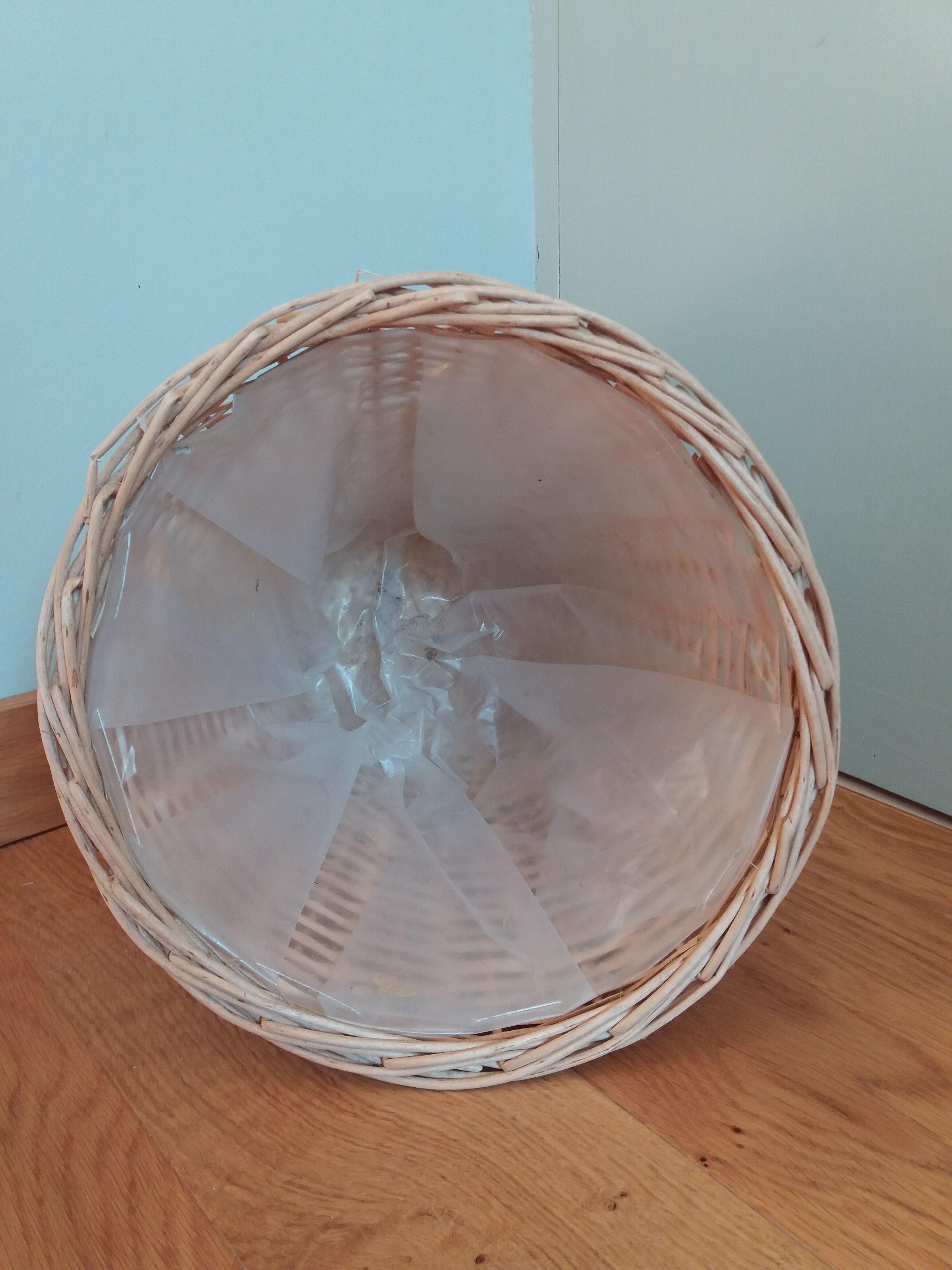 Braided wicker pot cover paper basket