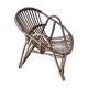 Children's armchair rattan shell, vintage 70s