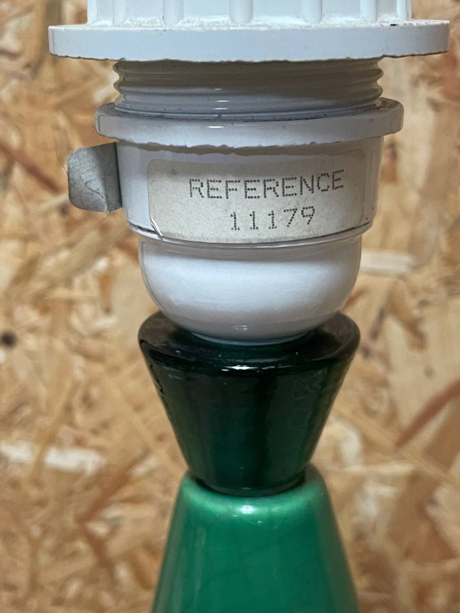 Pieds de lampe d’Albret céramique craquelé vintage